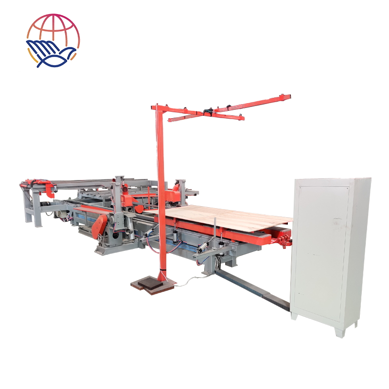Wood panel edge cutting double sizer machine for plywood working machinery