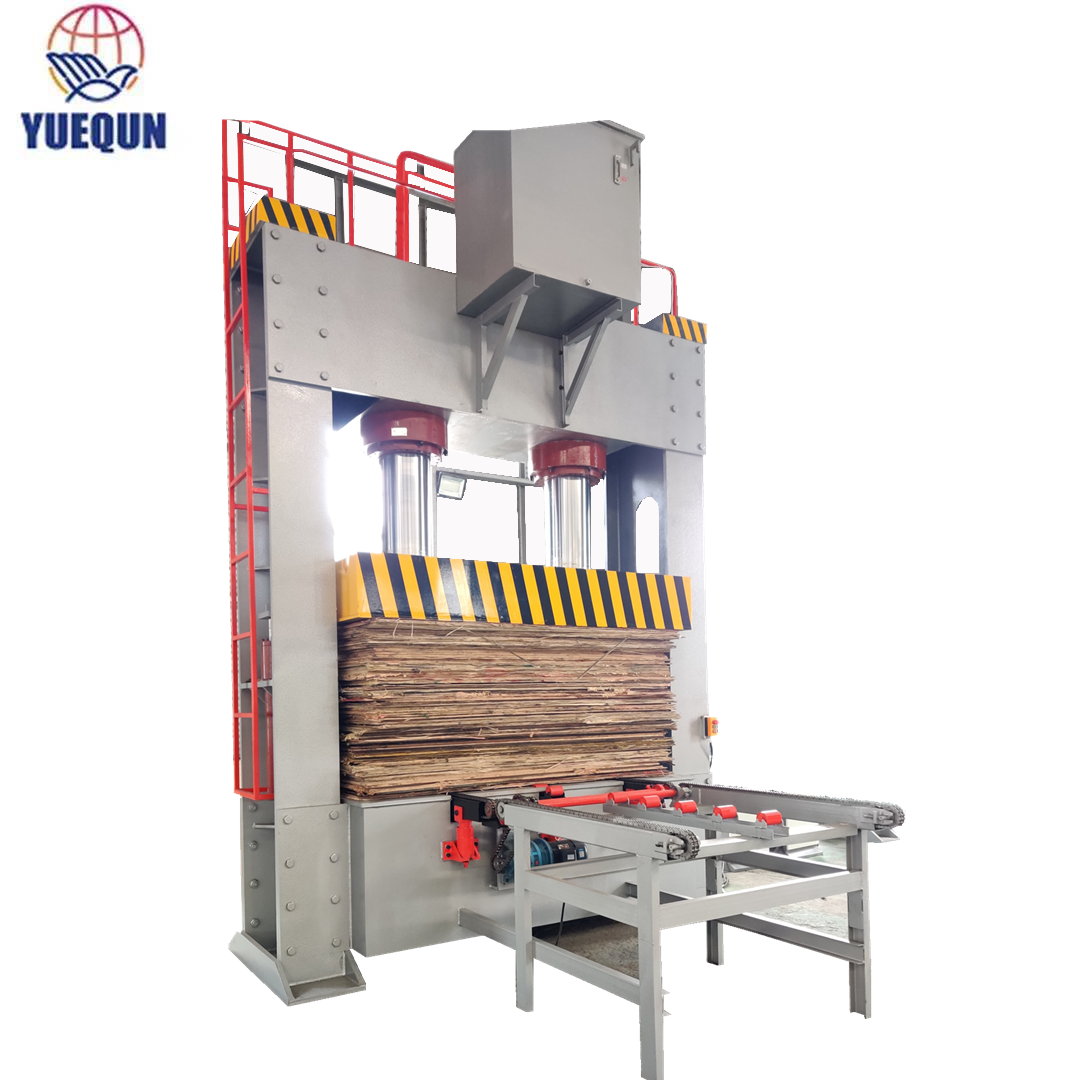 High efficiency hydraulic veneer cold press machine for furniture plywood production